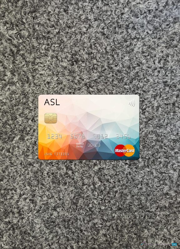 Download Australia Australian Settlements Limited (ASL) mastercard photolook front Photoshop template